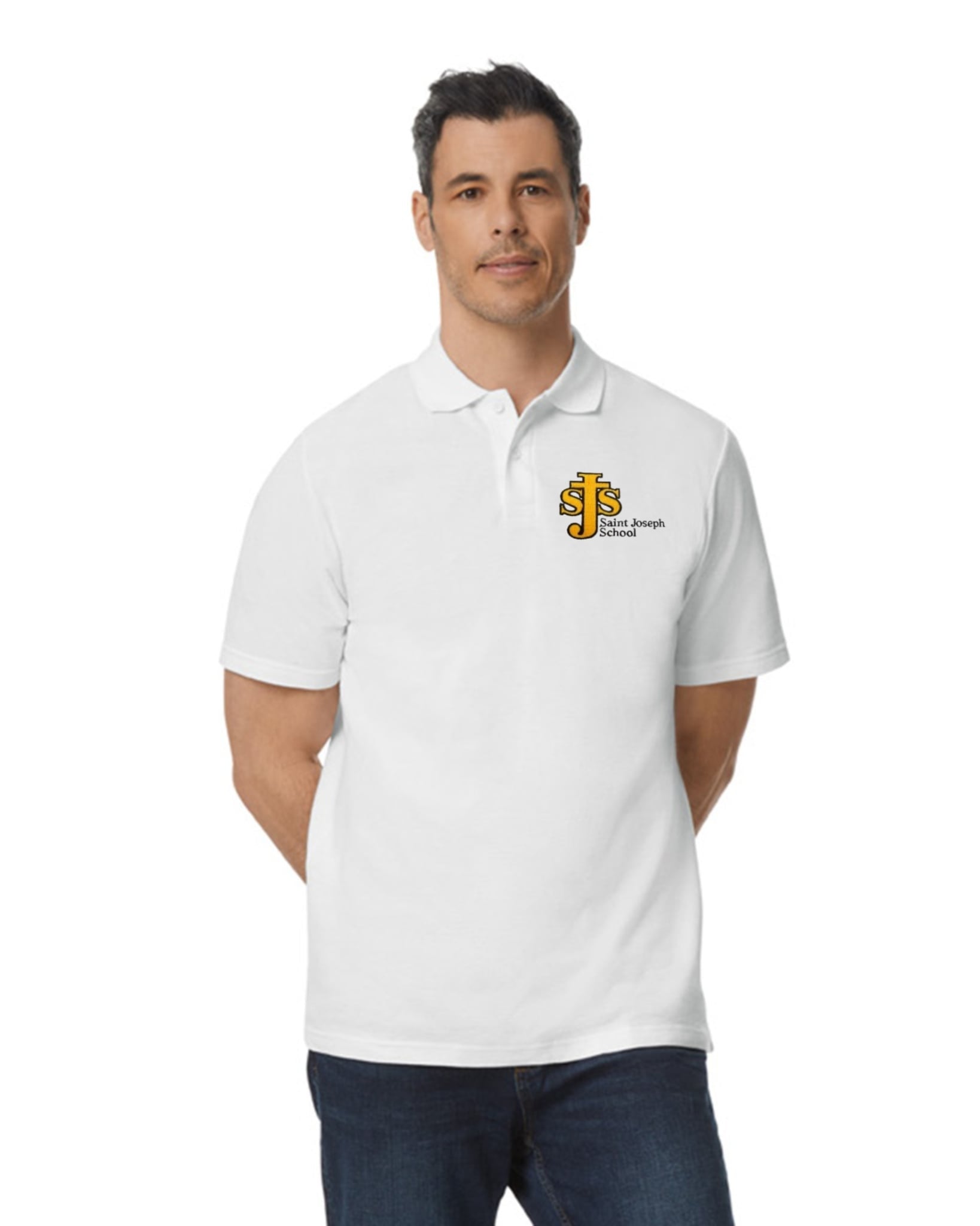 Embroidered Long Sleeve Polo